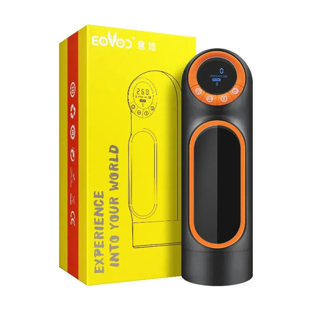 Telescopic Sucking Masturbator Heating Adult Toy for Men